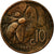 Coin, Italy, Vittorio Emanuele III, 10 Centesimi, 1923, Rome, VF(20-25), Bronze