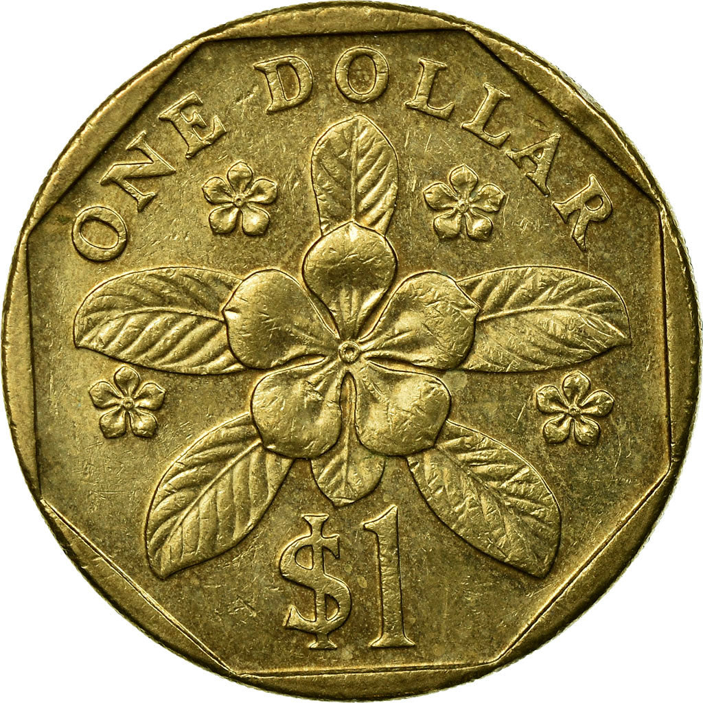 Moneta, Singapur, Dollar, 2006, Singapore Mint, EF(40-45), Aluminium-Brąz