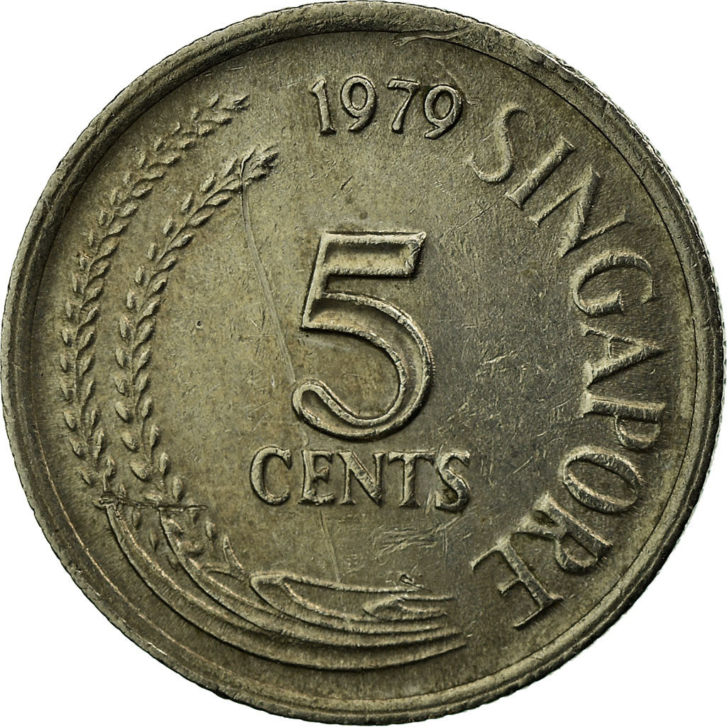 Münze, Singapur, 5 Cents, 1979, Singapore Mint, SS, Copper-nickel, KM:2