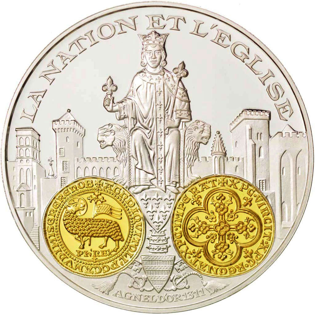 France, Medal, The Fifth Republic, History, MS(65-70), Silver