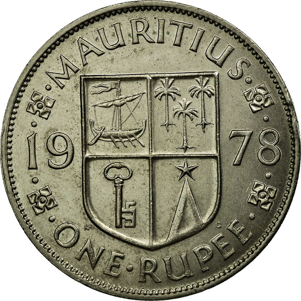 Moneta, Mauritius, Elizabeth II, Rupee, 1978, SPL-, Rame-nichel, KM:35.1