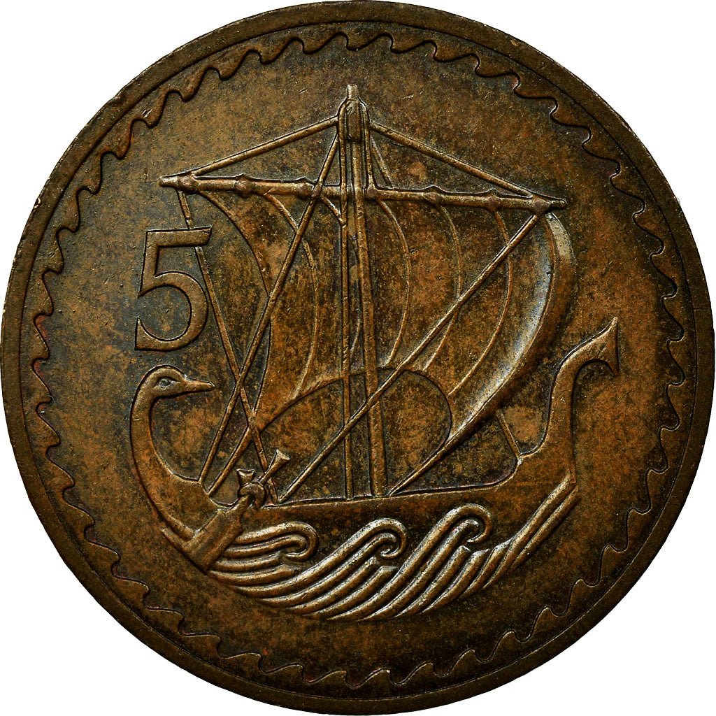 Coin, Cyprus, 5 Mils, 1971, EF(40-45), Bronze, KM:39