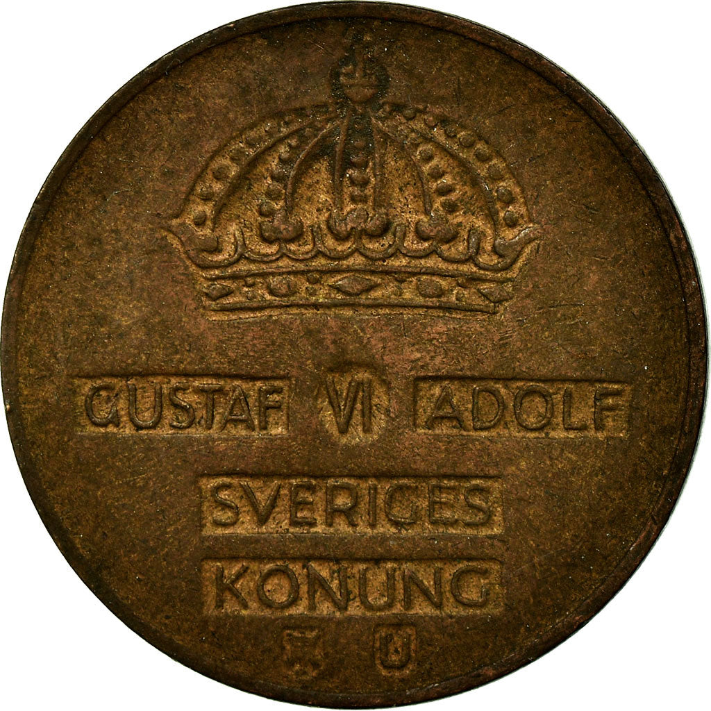Monnaie, Suède, Gustaf VI, 2 Öre, 1964, TTB, Bronze, KM:821