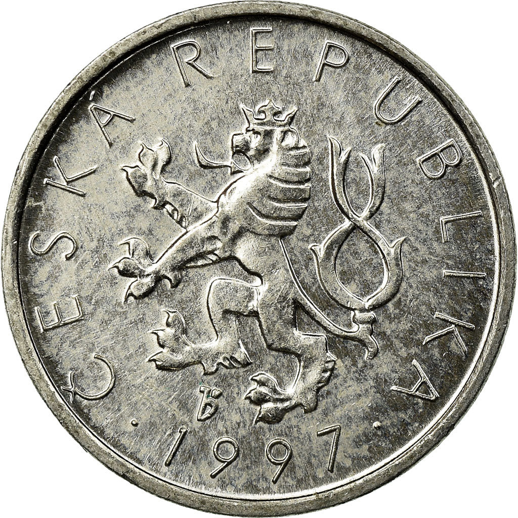 Moneta, Repubblica Ceca, 10 Haleru, 1997, BB, Alluminio, KM:6