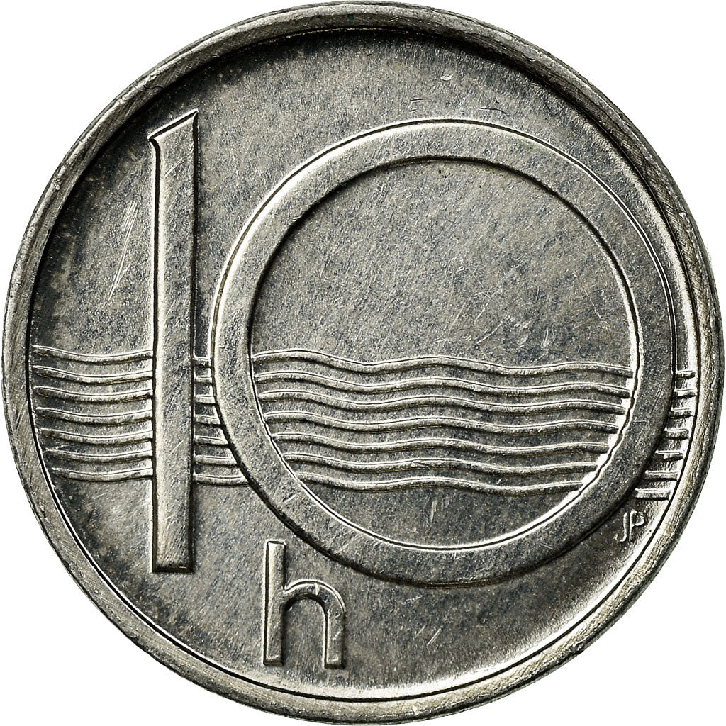 Moneta, Repubblica Ceca, 10 Haleru, 1997, BB, Alluminio, KM:6