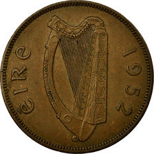 Coin, IRELAND REPUBLIC, Penny, 1952, EF(40-45), Bronze, KM:11