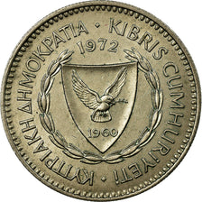 Coin, Cyprus, 50 Mils, 1972, AU(55-58), Copper-nickel, KM:41