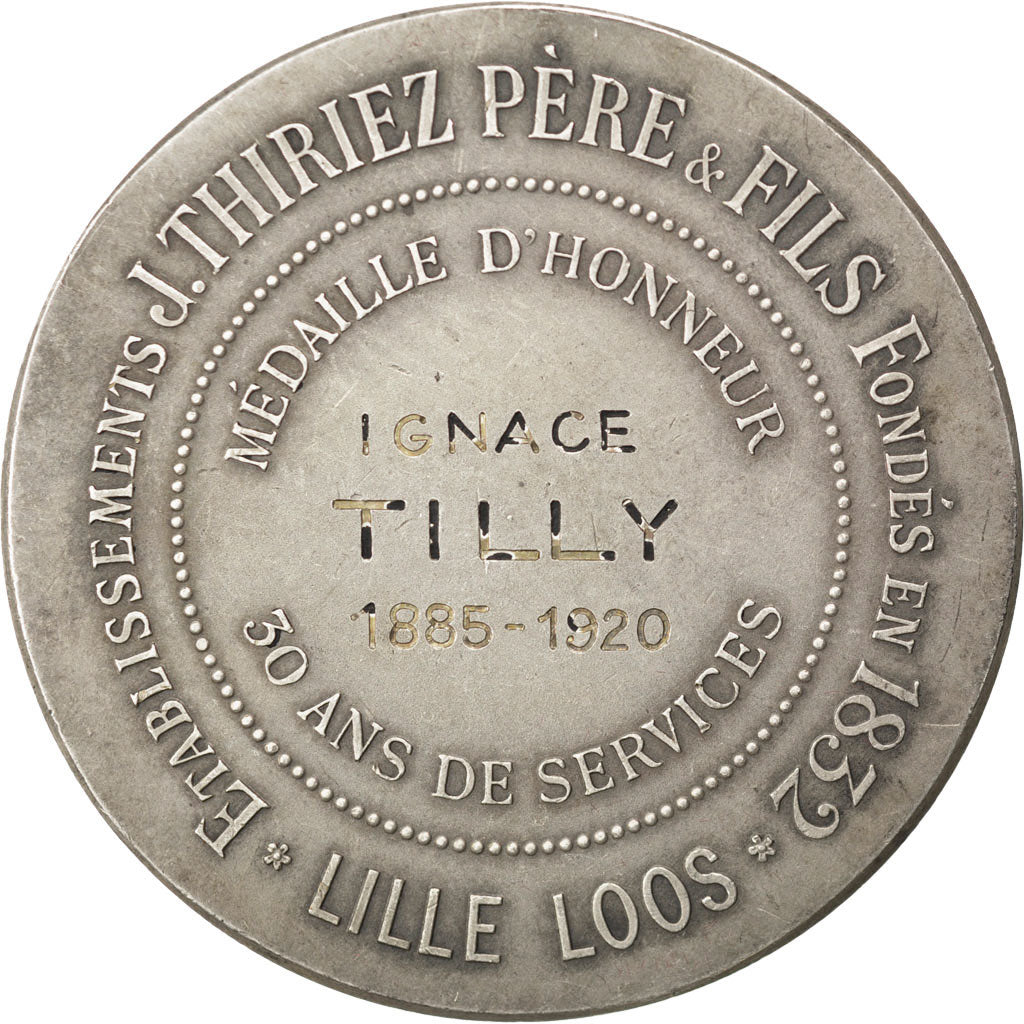 Francia, Medal, French Third Republic, Business & industry, BB+, Argento, 50