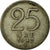 Coin, Sweden, Gustaf V, 25 Öre, 1947, VF(30-35), Nickel-Bronze, KM:798