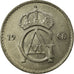 Coin, Sweden, Gustaf VI, 50 Öre, 1966, AU(55-58), Copper-nickel, KM:837