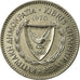 Coin, Cyprus, 50 Mils, 1970, AU(55-58), Copper-nickel, KM:41