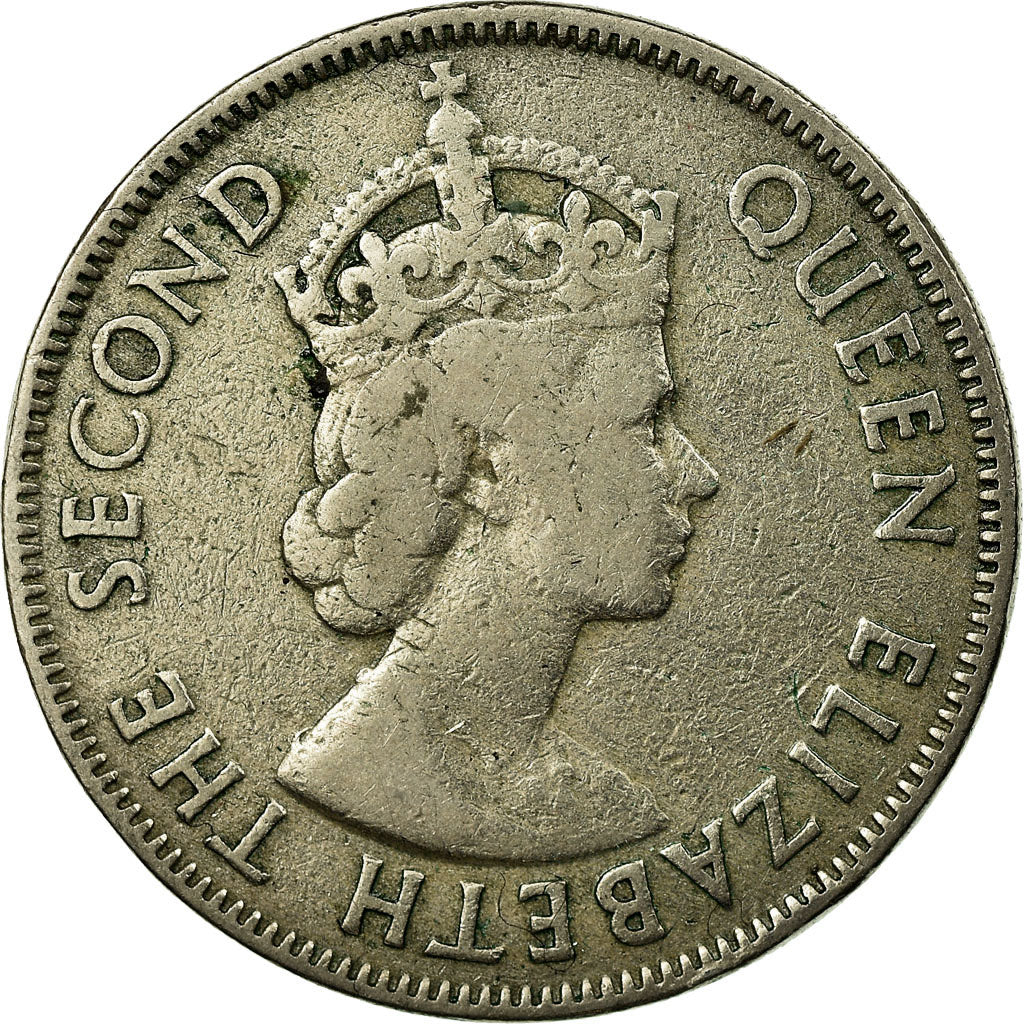 Coin, Cyprus, 100 Mils, 1955, EF(40-45), Copper-nickel, KM:37