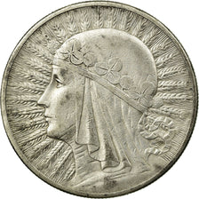 Coin, Poland, 10 Zlotych, 1932, Warsaw, EF(40-45), Silver, KM:22