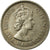 Coin, Mauritius, Elizabeth II, 1/2 Rupee, 1975, EF(40-45), Copper-nickel