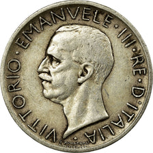 Coin, Italy, Vittorio Emanuele III, 5 Lire, 1927, Rome, VF(30-35), Silver