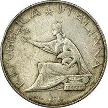 Coin, Italy, 500 Lire, 1961, Rome, EF(40-45), Silver, KM:99