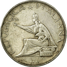 Moeda, Itália, 500 Lire, 1961, Rome, EF(40-45), Prata, KM:99