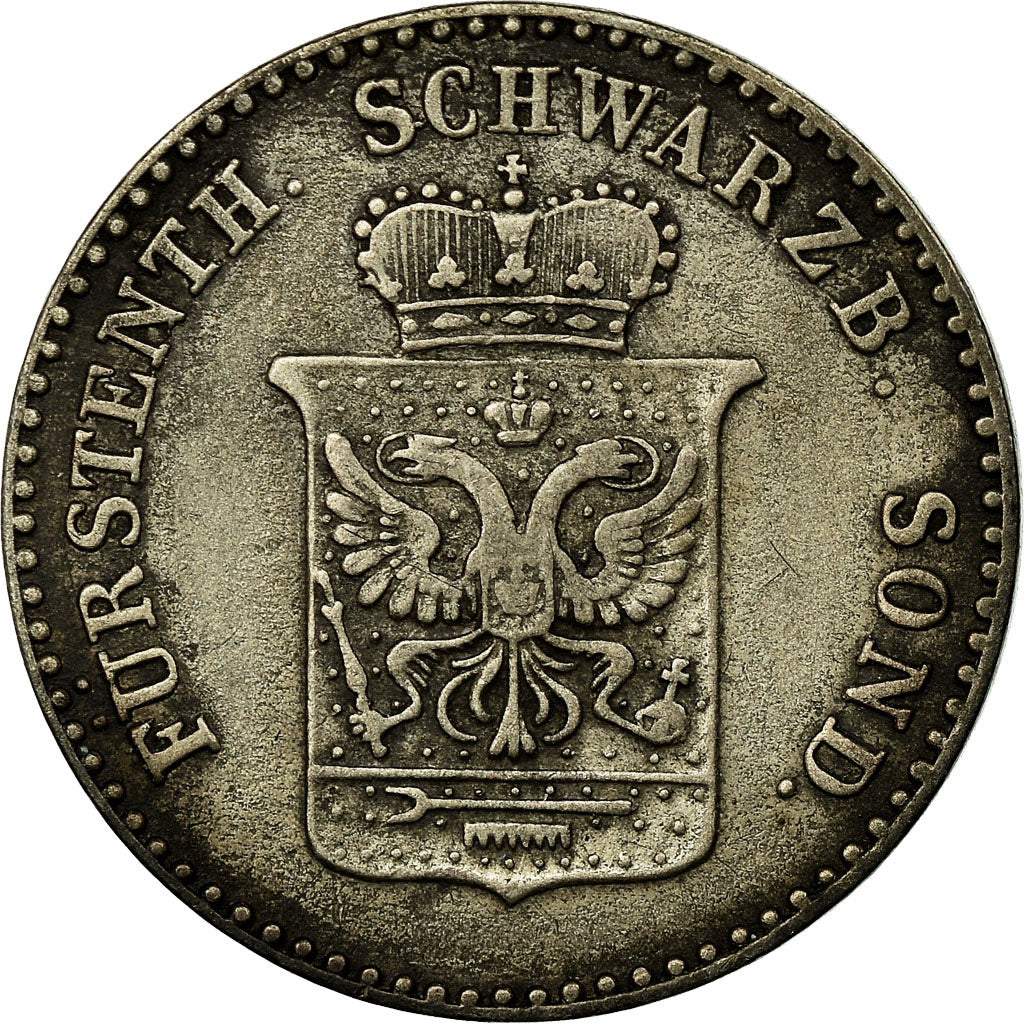 Munten, Duitse staten, SCHWARZBURG-SONDERSHAUSEN, G, Silber Groschen, 1851
