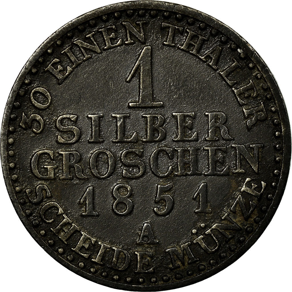 Munten, Duitse staten, SCHWARZBURG-SONDERSHAUSEN, G, Silber Groschen, 1851