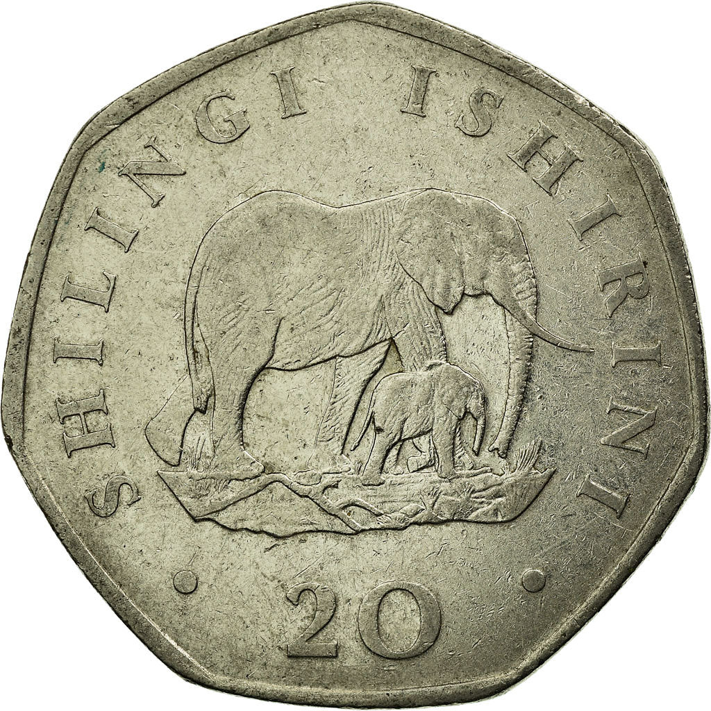 Münze, Tanzania, 20 Shilingi, 1990, SS, Nickel Bonded Steel, KM:27.1