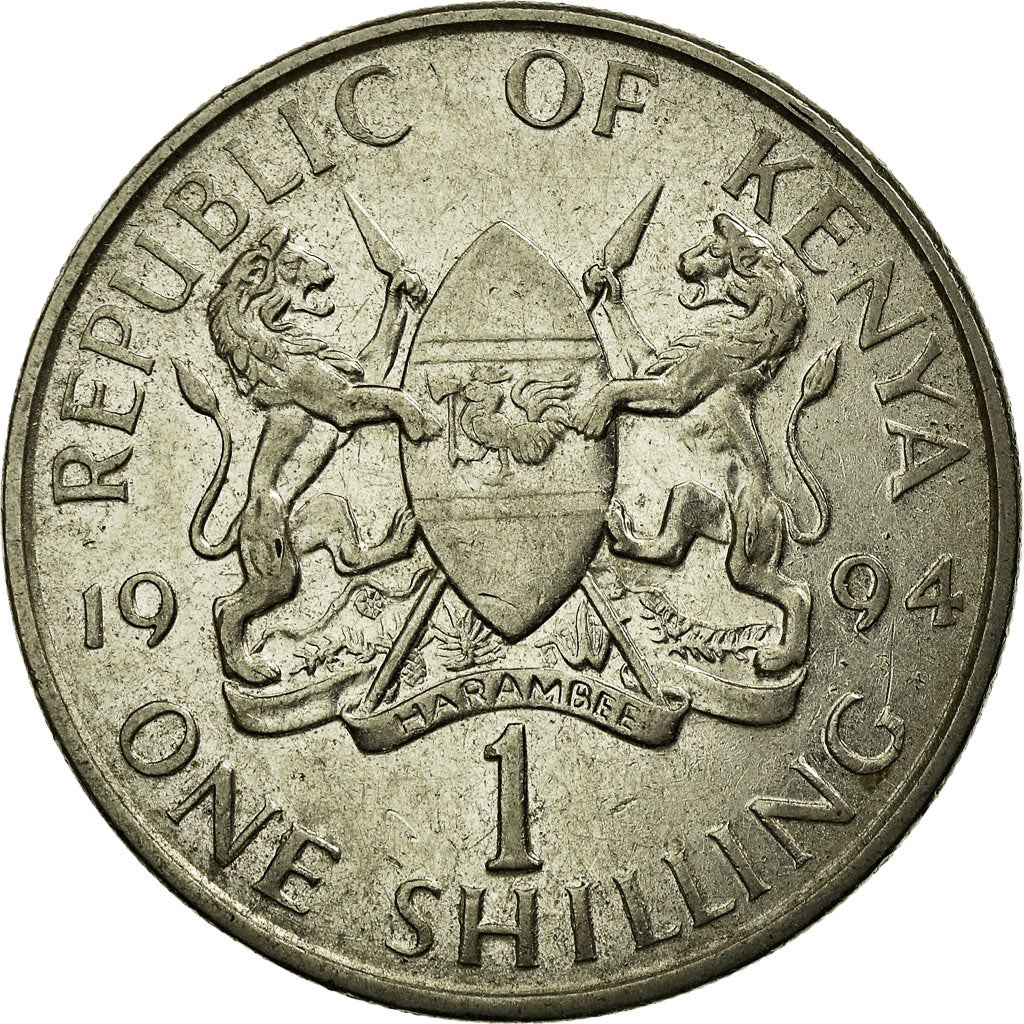 Münze, Kenya, Shilling, 1994, British Royal Mint, SS, Nickel plated steel
