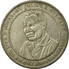 Münze, Tanzania, 10 Shilingi, 1990, S+, Nickel Clad Steel, KM:20a