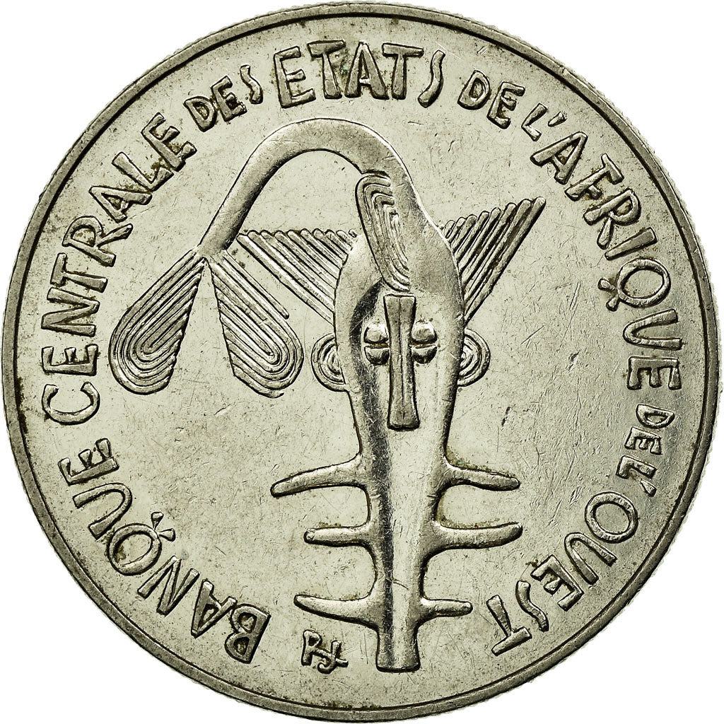 Moneda, Estados del África Occidental, 100 Francs, 1990, MBC, Níquel, KM:4