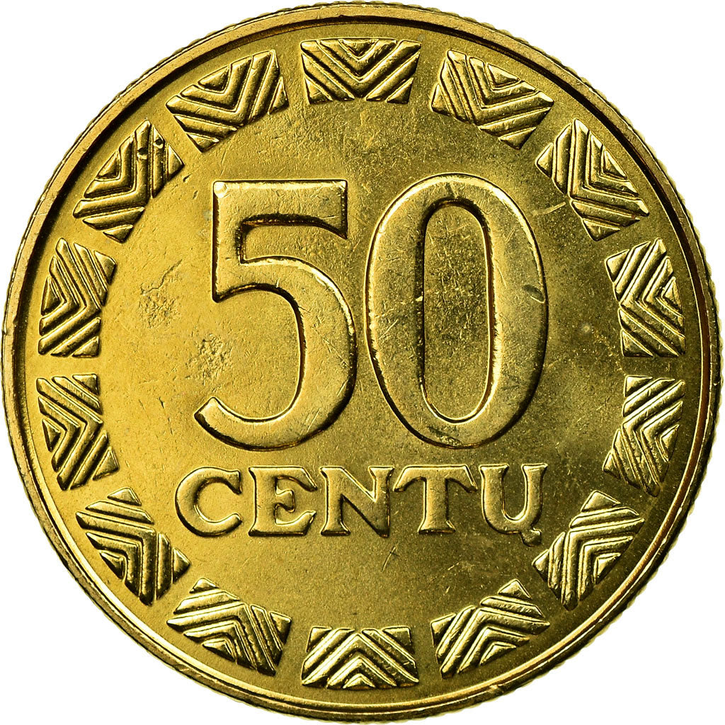 Moneta, Lituania, 50 Centu, 2000, SPL-, Nichel-ottone, KM:108