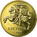 Munten, Lithouwen, 20 Centu, 2009, PR, Nickel-brass, KM:107