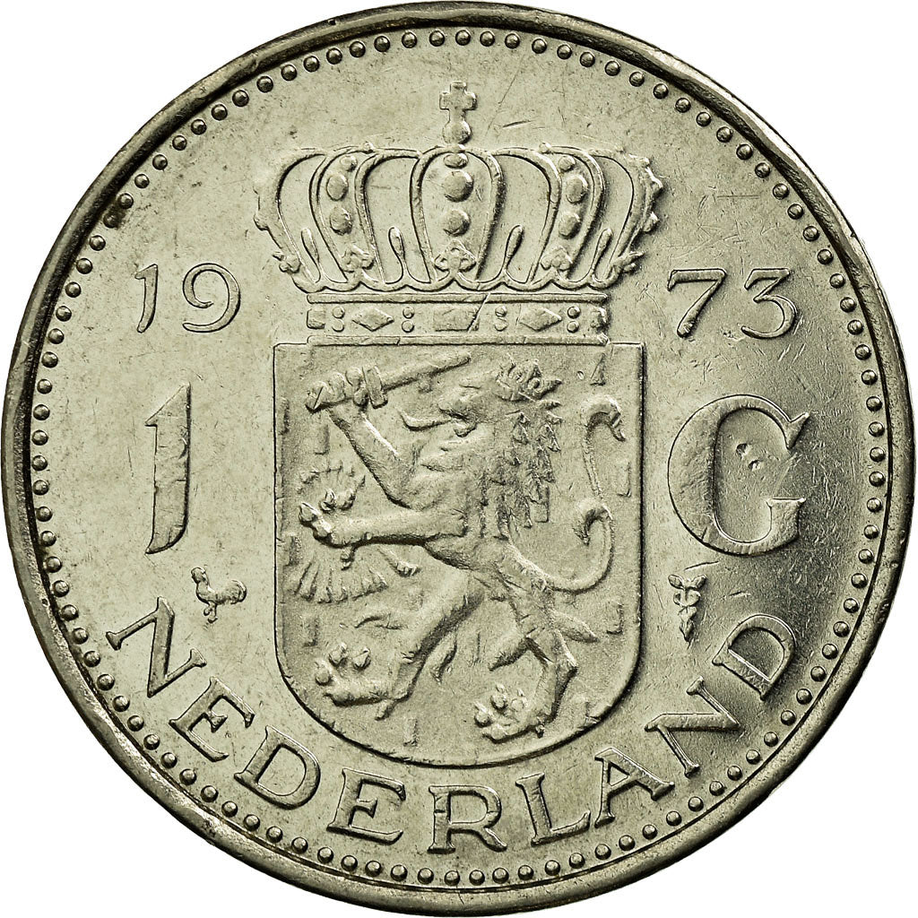 Monnaie, Pays-Bas, Juliana, Gulden, 1973, TTB, Nickel, KM:184a