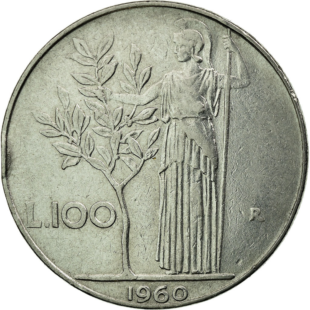 Münze, Italien, 100 Lire, 1960, Rome, SS, Stainless Steel, KM:96.1