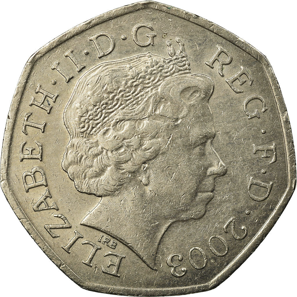 Münze, Großbritannien, Elizabeth II, 50 Pence, 2003, SS, Copper-nickel, KM:991
