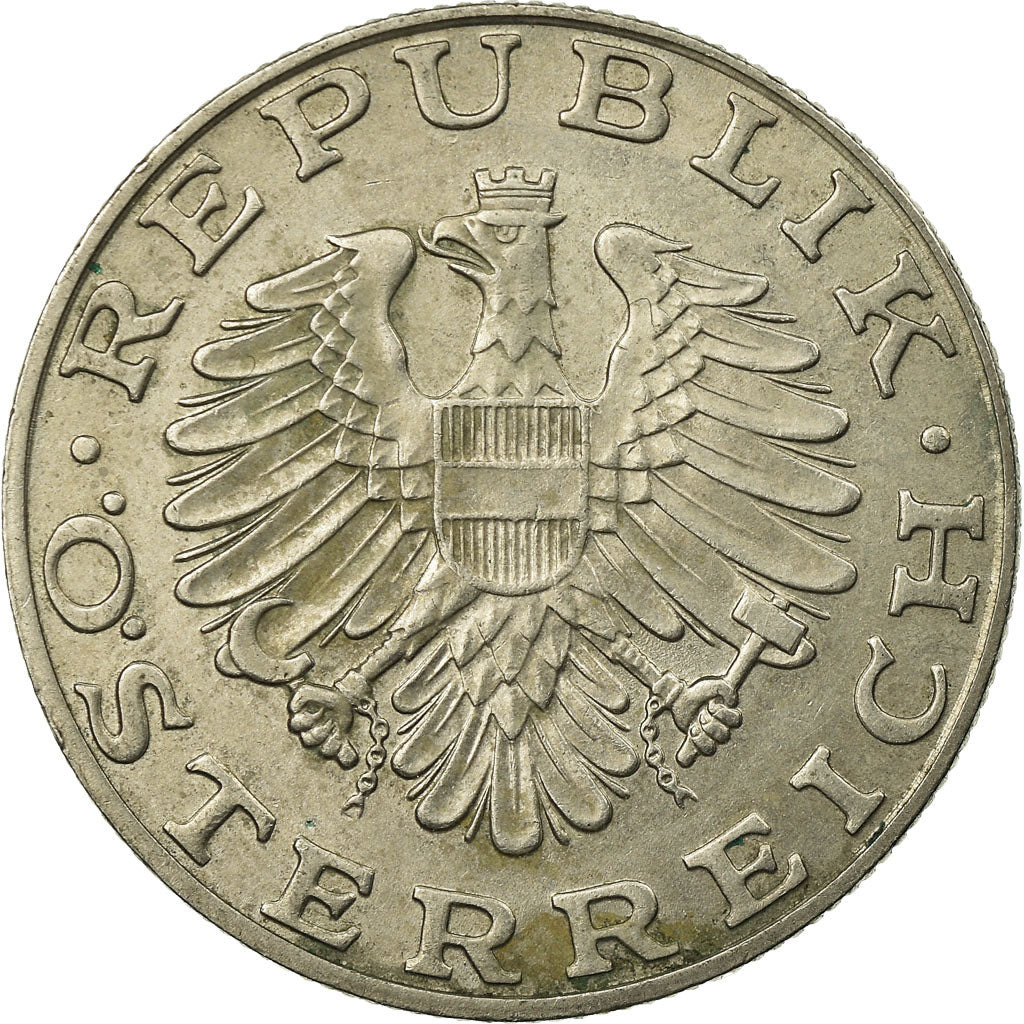 Moneta, Austria, 10 Schilling, 1987, BB, Nichel placcato rame-nichel, KM:2918