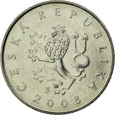 Münze, Tschechische Republik, Koruna, 2008, SS, Nickel plated steel, KM:7