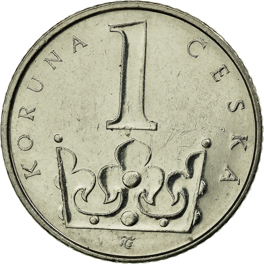 Münze, Tschechische Republik, Koruna, 2008, SS, Nickel plated steel, KM:7