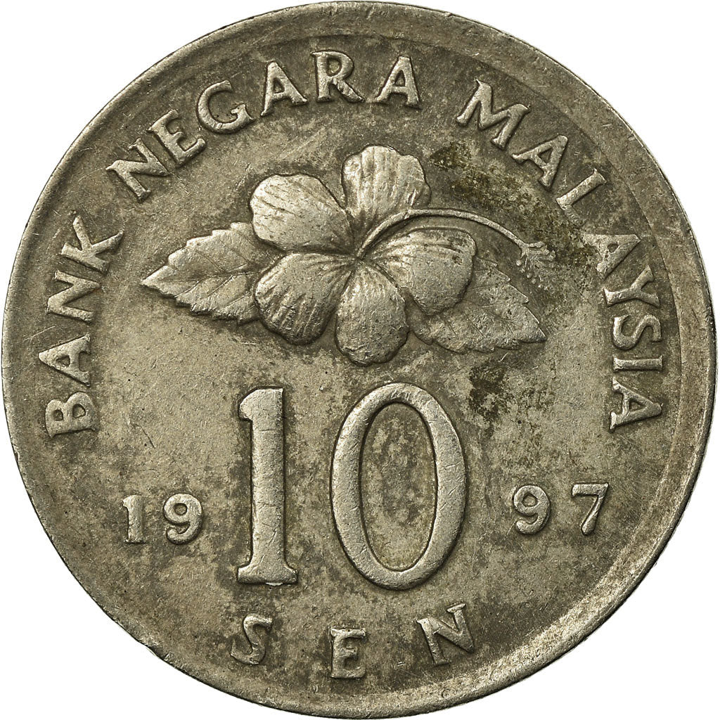 Monnaie, Malaysie, 10 Sen, 1997, TTB, Copper-nickel, KM:51