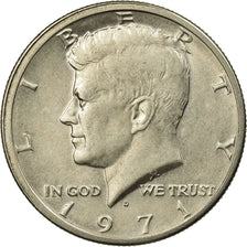 Coin, United States, Kennedy Half Dollar, Half Dollar, 1971, U.S. Mint, Denver