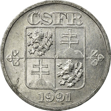 Coin, Czechoslovakia, 5 Haleru, 1991, EF(40-45), Aluminum, KM:150