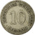 Moneta, GERMANIA - IMPERO, Wilhelm I, 10 Pfennig, 1889, Muldenhütten, MB