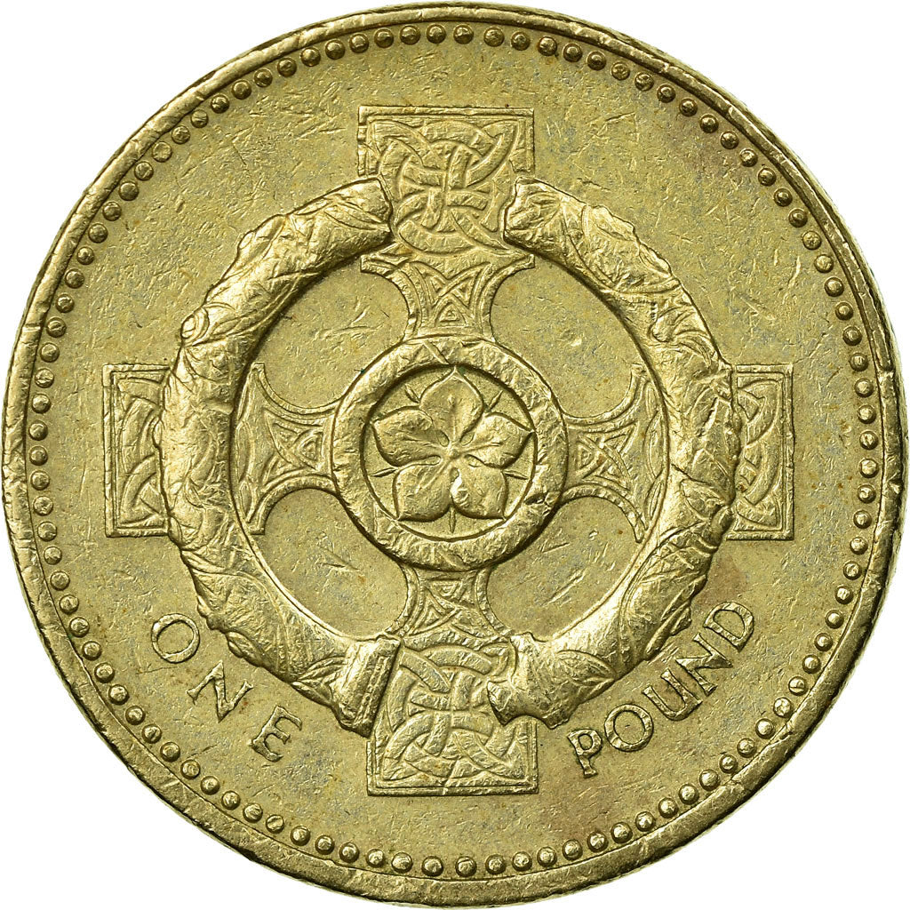 Coin, Great Britain, Elizabeth II, Pound, 2001, British Royal Mint, EF(40-45)