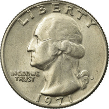 Coin, United States, Washington Quarter, Quarter, 1971, U.S. Mint, Denver