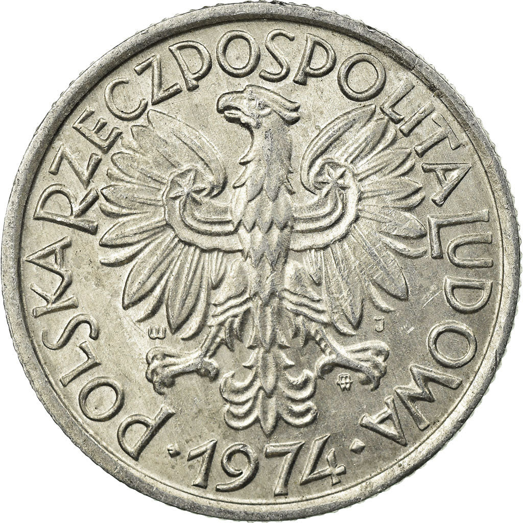 Monnaie, Pologne, 2 Zlote, 1974, Warsaw, SUP, Aluminium, KM:46