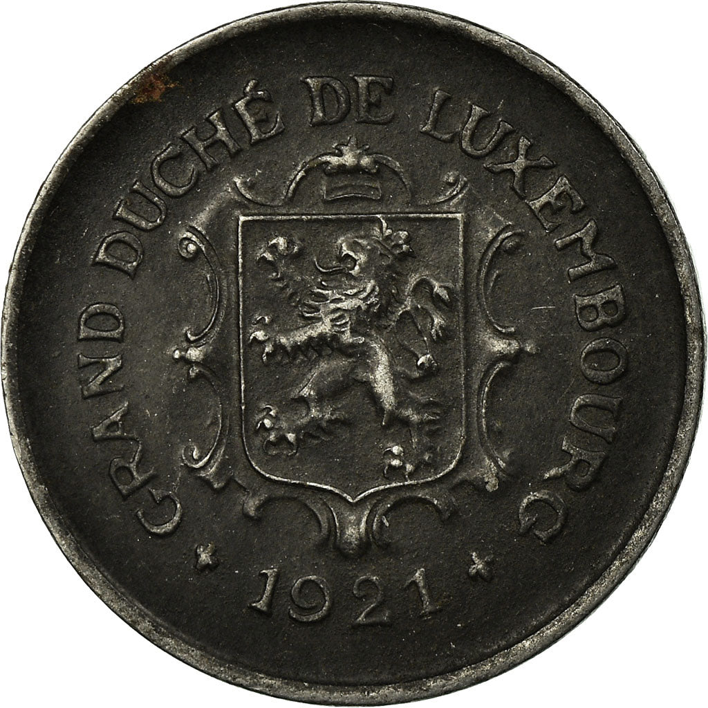 Coin, Luxembourg, Charlotte, 5 Centimes, 1921, VF(30-35), Iron, KM:30