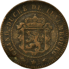 Coin, Luxembourg, William III, 5 Centimes, 1855, Paris, VF(20-25), Bronze