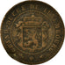 Coin, Luxembourg, William III, 5 Centimes, 1855, Paris, VF(20-25), Bronze