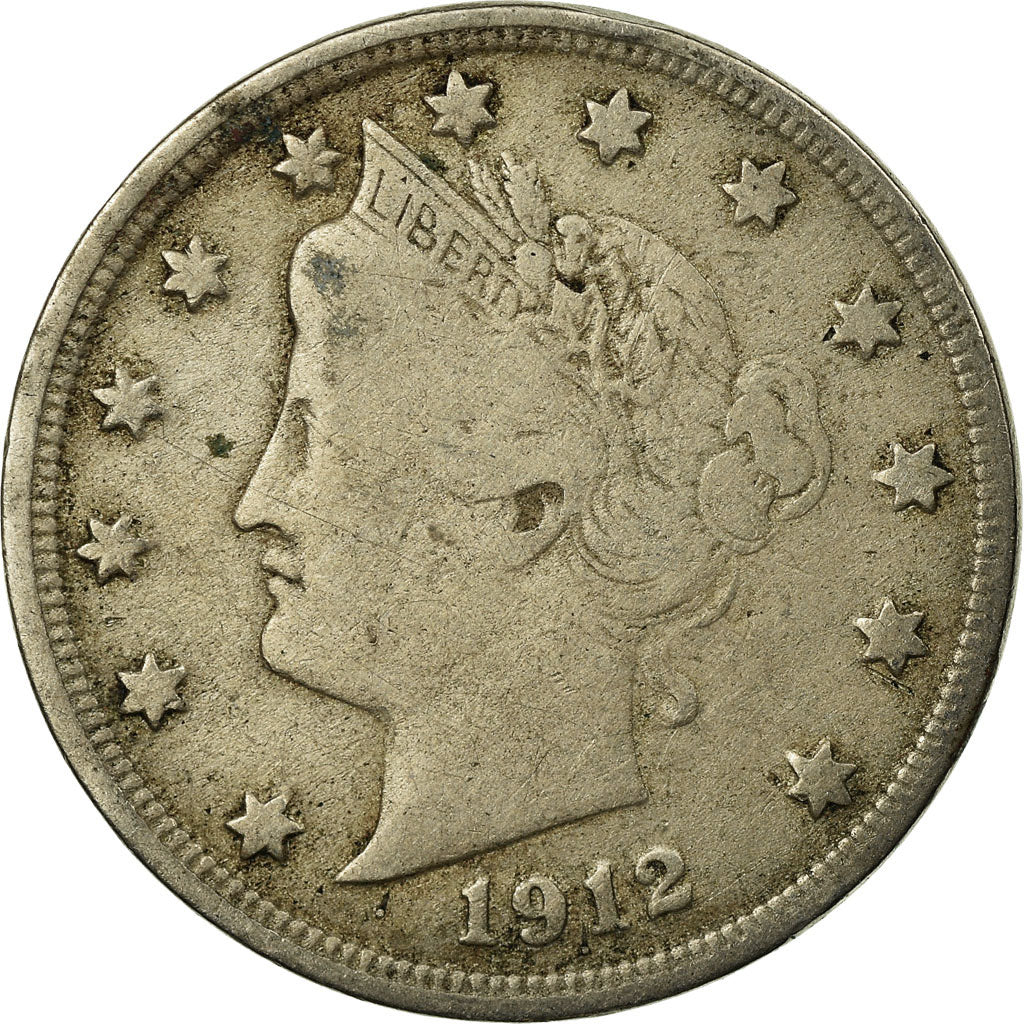 Münze, Vereinigte Staaten, Liberty Nickel, 5 Cents, 1912, U.S. Mint