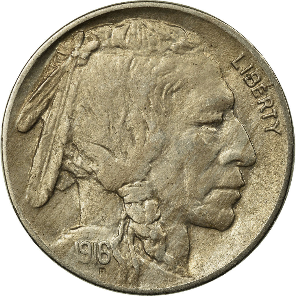 Munten, Verenigde Staten, Buffalo Nickel, 5 Cents, 1916, U.S. Mint