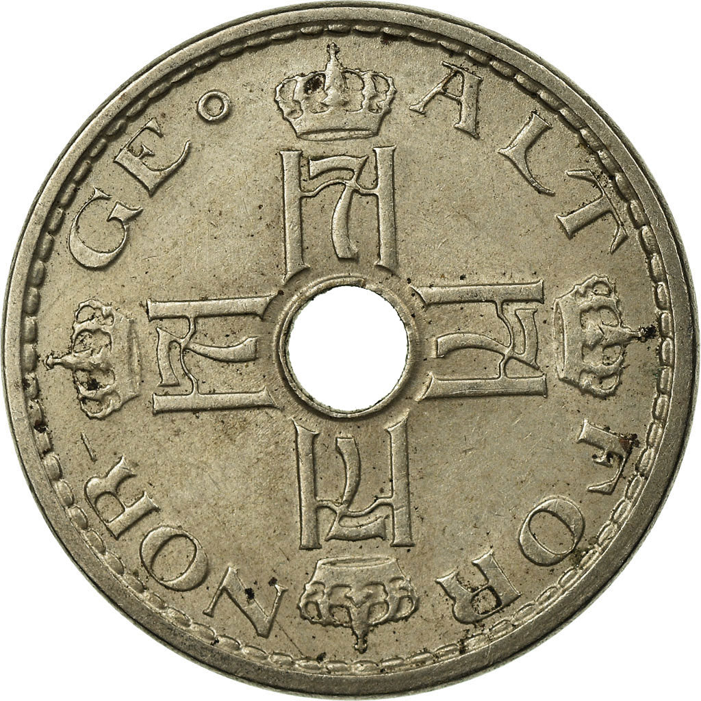 Coin, Norway, Haakon VII, 50 Öre, 1941, EF(40-45), Copper-nickel, KM:386