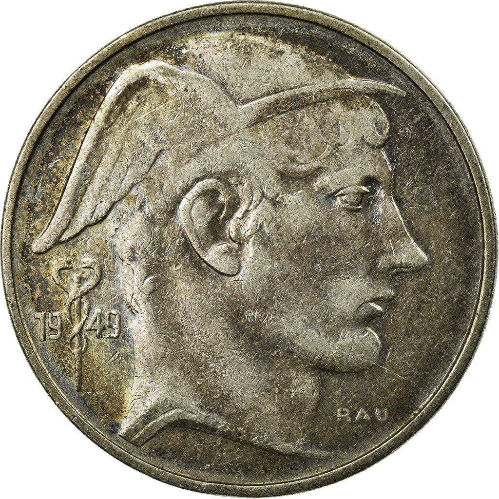 Coin, Belgium, 20 Francs, 20 Frank, 1949, VF(20-25), Silver, KM:140.1