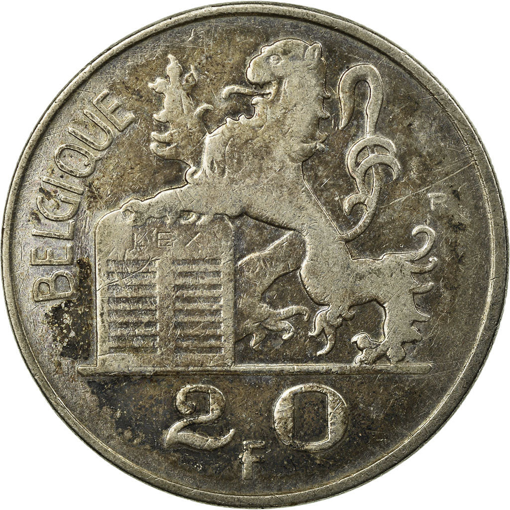 Coin, Belgium, 20 Francs, 20 Frank, 1949, VF(20-25), Silver, KM:140.1